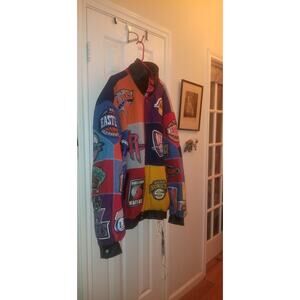 EUC Rare Vintage Jeff Hamilton JH Designs Jacket Mens 7XL Throwback Patches 7XL
